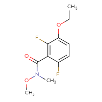 Chemical structure of 3-ethoxy-2,6-difluoro-N-methoxy-N-methylbenzamide - CSSB01395046785