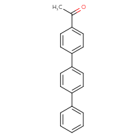 Chemical structure of 1-(4-{[1,1'-biphenyl]-4-yl}phenyl)ethan-1-one - CSSB00132358902