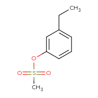Chemical structure of 3-ethylphenyl methanesulfonate - CSSB00015529033