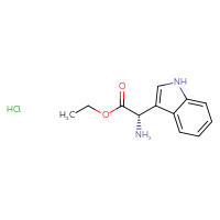 Chemical structure of ethyl (2S)-2-amino-2-(1H-indol-3-yl)acetate hydrochloride - CSSB00025705782