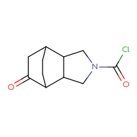 Chemical structure of 8-oxo-4-azatricyclo[5.2.2.0²,⁶]undecane-4-carbonyl chloride - CSSB14985244675