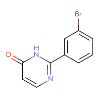 Chemical structure of 2-(3-bromophenyl)-3,4-dihydropyrimidin-4-one - CSSB00011331861