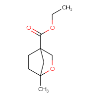 Chemical structure of ethyl 1-methyl-2-oxabicyclo[2.2.1]heptane-4-carboxylate - CSSB01377023596