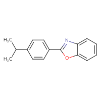 Chemical structure of 2-[4-(propan-2-yl)phenyl]-1,3-benzoxazole - CSSB00102589726