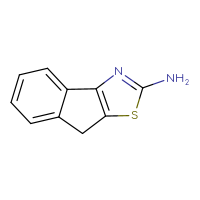 Chemical structure of 8H-indeno[1,2-d][1,3]thiazol-2-amine - CSSB00000743673