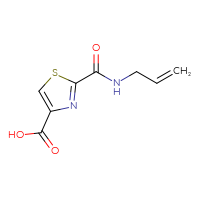 Chemical structure of 2-[(prop-2-en-1-yl)carbamoyl]-1,3-thiazole-4-carboxylic acid - CSSB00000751491