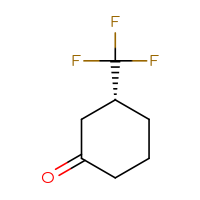 Chemical structure of (3R)-3-(trifluoromethyl)cyclohexan-1-one - CSSB00135355768