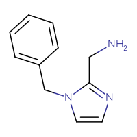 Chemical structure of 1-(1-benzyl-1H-imidazol-2-yl)methanamine - CSSB00000764172