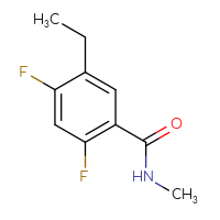 Chemical structure of 5-ethyl-2,4-difluoro-N-methylbenzamide - CSSB14924548290
