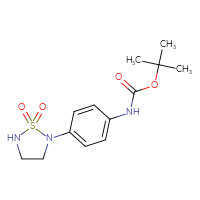 Chemical structure of tert-butyl N-[4-(1,1-dioxo-1λ⁶,2,5-thiadiazolidin-2-yl)phenyl]carbamate - CSSB03496565426