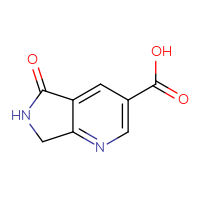 Chemical structure of 5-oxo-5H,6H,7H-pyrrolo[3,4-b]pyridine-3-carboxylic acid - CSSB03552117473