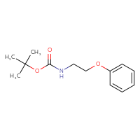 Chemical structure of tert-butyl N-(2-phenoxyethyl)carbamate - CSSB00011923855