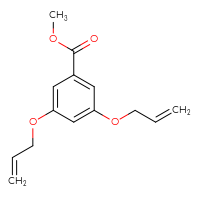 Chemical structure of methyl 3,5-bis(prop-2-en-1-yloxy)benzoate - CSSB00020666381