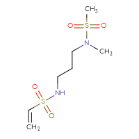 Chemical structure of N-[3-(N-methylmethanesulfonamido)propyl]ethene-1-sulfonamide - CSSB00157172140