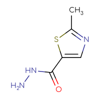 Chemical structure of 2-methyl-1,3-thiazole-5-carbohydrazide - CSSB00012040296