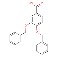 Chemical structure of 3,4-bis(benzyloxy)benzoic acid - CSSB00010002951
