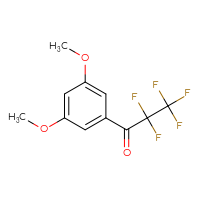 Chemical structure of 1-(3,5-dimethoxyphenyl)-2,2,3,3,3-pentafluoropropan-1-one - CSSB00001316915