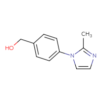 Chemical structure of [4-(2-methyl-1H-imidazol-1-yl)phenyl]methanol - CSSB00011247287