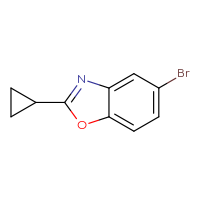 Chemical structure of 5-bromo-2-cyclopropyl-1,3-benzoxazole - CSSB00009816931