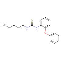 Chemical structure of 3-pentyl-1-(2-phenoxyphenyl)thiourea - CSSB15370178613