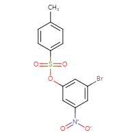 Chemical structure of 3-bromo-5-nitrophenyl 4-methylbenzene-1-sulfonate - CSSB00153552213