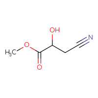 Chemical structure of methyl 3-cyano-2-hydroxypropanoate - CSSB00000727739