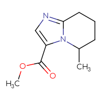 Chemical structure of methyl 5-methyl-5H,6H,7H,8H-imidazo[1,2-a]pyridine-3-carboxylate - CSSB00031050594