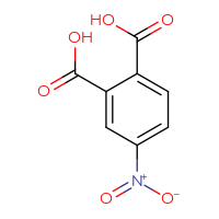 Chemical structure of 4-nitrobenzene-1,2-dicarboxylic acid - CSSB00000182111