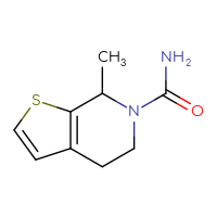 Chemical structure of 7-methyl-4H,5H,6H,7H-thieno[2,3-c]pyridine-6-carboxamide - CSSB00025351808