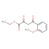 Chemical structure of ethyl 4-(2-methoxyphenyl)-2,4-dioxobutanoate - CSSB00000301327