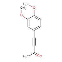 Chemical structure of 4-(3,4-dimethoxyphenyl)but-3-yn-2-one - CSSB03553820666