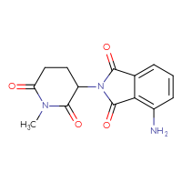 Chemical structure of 4-amino-2-(1-methyl-2,6-dioxopiperidin-3-yl)-2,3-dihydro-1H-isoindole-1,3-dione - CSSB02515434158