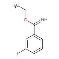 Chemical structure of ethyl 3-iodobenzene-1-carboximidate - CSSB00012356244