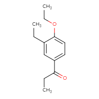 Chemical structure of 1-(4-ethoxy-3-ethylphenyl)propan-1-one - CSSB00010181954
