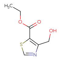 Chemical structure of ethyl 4-(hydroxymethyl)-1,3-thiazole-5-carboxylate - CSSB00010740013