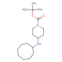 Chemical structure of tert-butyl 4-(cyclooctylamino)piperidine-1-carboxylate - CSSB00011331215