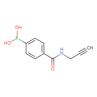 Chemical structure of {4-[(prop-2-yn-1-yl)carbamoyl]phenyl}boronic acid - CSSB00010140285
