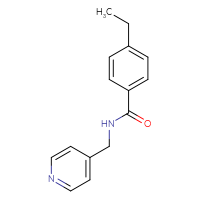 Chemical structure of 4-ethyl-N-[(pyridin-4-yl)methyl]benzamide - CSSB00026369026