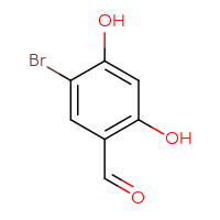 Chemical structure of 5-bromo-2,4-dihydroxybenzaldehyde - CSSB00010132312