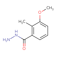 Chemical structure of 3-methoxy-2-methylbenzohydrazide - CSSB00000122690