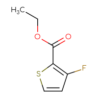 Chemical structure of ethyl 3-fluorothiophene-2-carboxylate - CSSB00012179555