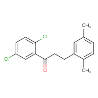 Chemical structure of 1-(2,5-dichlorophenyl)-3-(2,5-dimethylphenyl)propan-1-one - CSSB00020571476
