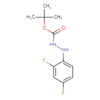 Chemical structure of N'-(2,4-difluorophenyl)(tert-butoxy)carbohydrazide - CSSB00010413361