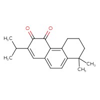 Chemical structure of 8,8-dimethyl-2-(propan-2-yl)-3,4,5,6,7,8-hexahydrophenanthrene-3,4-dione - CSSB00020618490