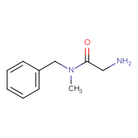Chemical structure of 2-amino-N-benzyl-N-methylacetamide - CSSB00000174889