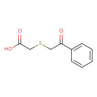 Chemical structure of 2-[(2-oxo-2-phenylethyl)sulfanyl]acetic acid - CSSB00000028676