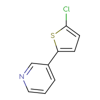 Chemical structure of 3-(5-chlorothiophen-2-yl)pyridine - CSSB00009870144