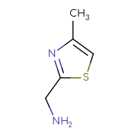 Chemical structure of 1-(4-methyl-1,3-thiazol-2-yl)methanamine - CSSB00000241264