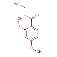 Chemical structure of ethyl 2,4-dimethoxybenzoate - CSSB00000170285