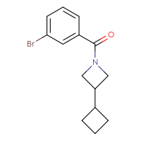 Chemical structure of 1-(3-bromobenzoyl)-3-cyclobutylazetidine - CSSB01004640880